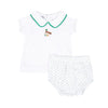 Mallard Pond Embroidered Collared Diaper Cover Set - Magnolia BabyDiaper Cover