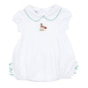 Mallard Pond Embroidered Collared Girl Bubble - Magnolia BabyBubble