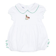  Mallard Pond Embroidered Collared Girl Bubble - Magnolia BabyBubble