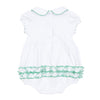 Mallard Pond Embroidered Collared Girl Bubble - Magnolia BabyBubble