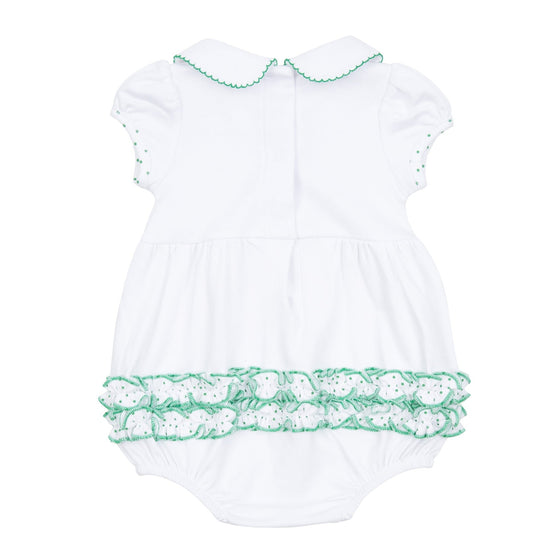 Mallard Pond Embroidered Collared Girl Bubble - Magnolia BabyBubble