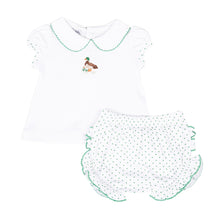  Mallard Pond Embroidered Collared Ruffle Diaper Cover Set - Magnolia BabyDiaper Cover