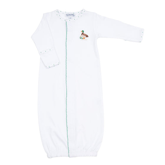 Mallard Pond Embroidered Converter - Magnolia BabyConverter Gown