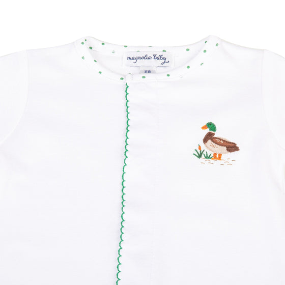 Mallard Pond Embroidered Converter - Magnolia BabyConverter Gown