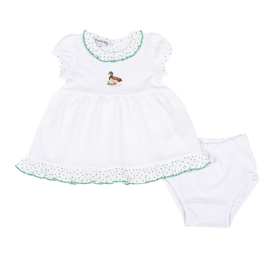 Mallard Pond Embroidered Dress - Magnolia BabyDress