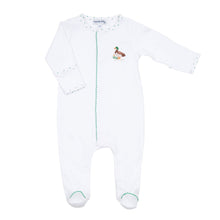  Mallard Pond Embroidered Footie - Magnolia BabyFootie