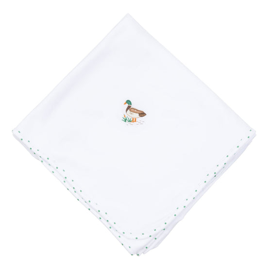 Mallard Pond Embroidered Receiving Blanket - Magnolia BabyReceiving Blanket