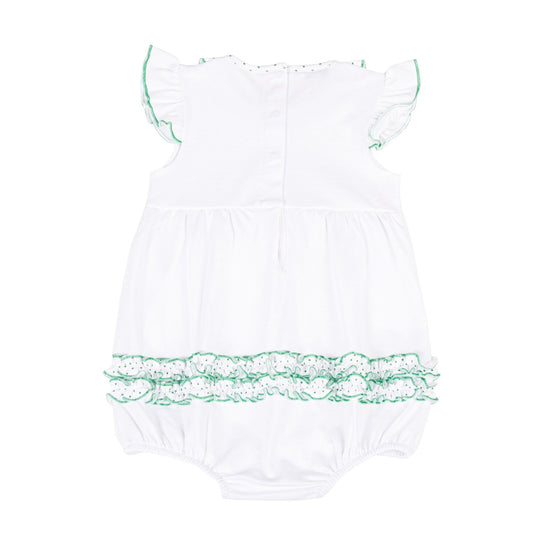 Mallard Pond Embroidered Ruffle Bubble - Magnolia BabyBubble