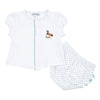 Mallard Pond Embroidered Ruffle Diaper Cover Set - Magnolia BabyDiaper Cover