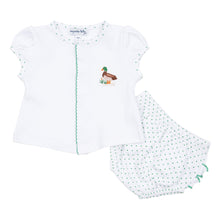  Mallard Pond Embroidered Ruffle Diaper Cover Set - Magnolia BabyDiaper Cover