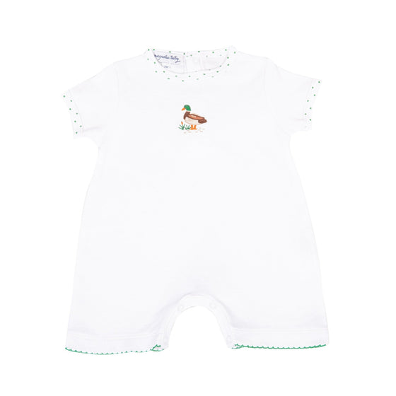 Mallard Pond Embroidered Short Playsuit - Magnolia BabyShort Playsuit