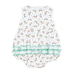 Mallard Pond Print Ruffle Bubble - Magnolia BabyBubble