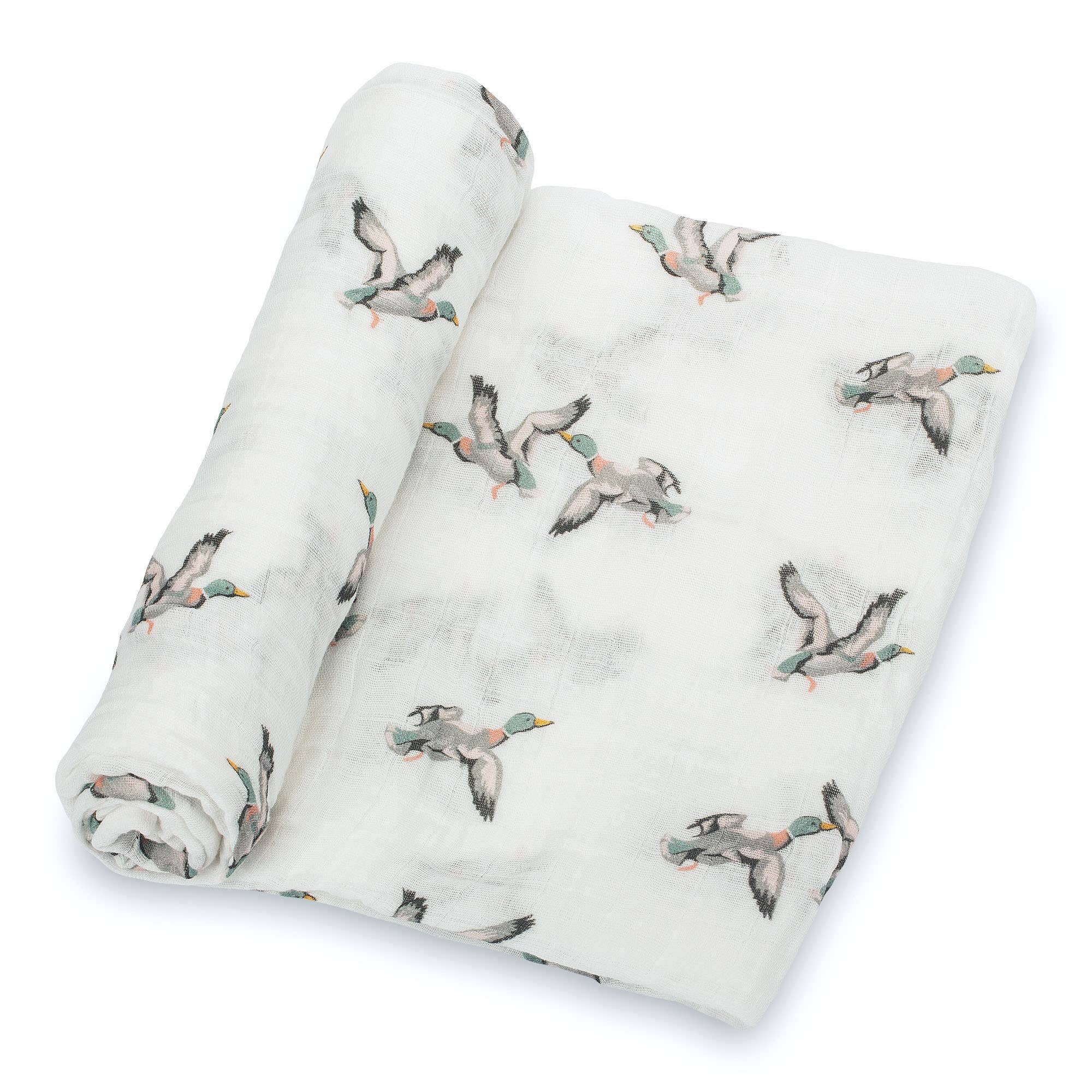 Mallards Cotton Muslin Swaddle Blanket - Magnolia BabySwaddle Blanket