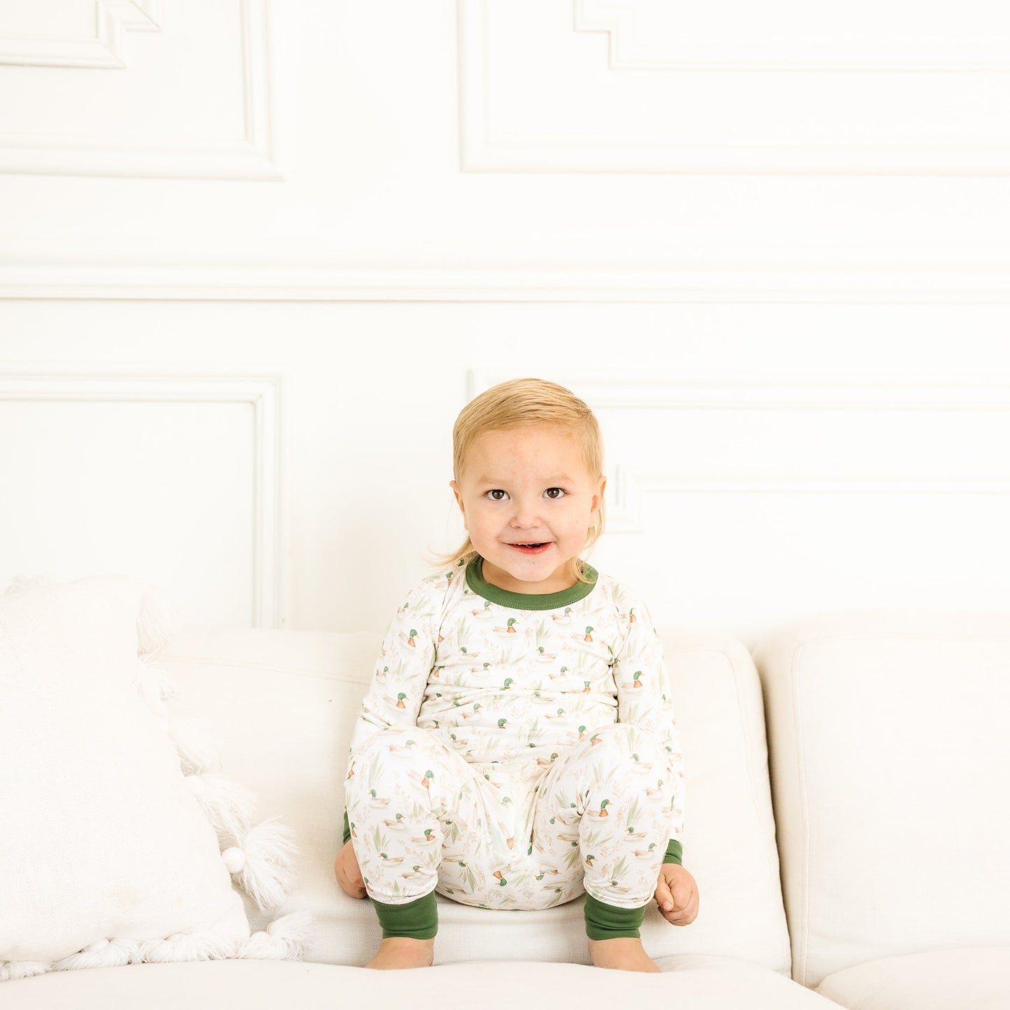 Luna and Arlo_Mallard's Pond Long Pajamas_7