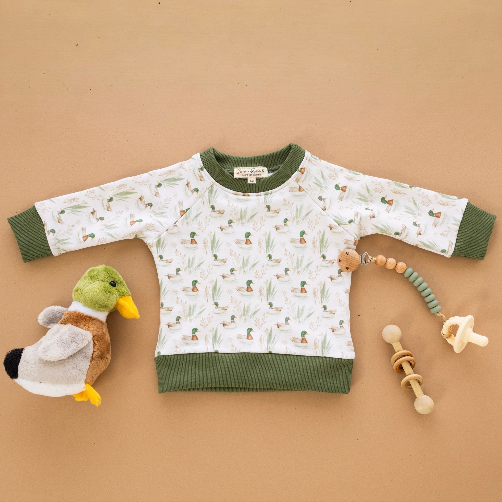 Luna and Arlo_Mallard's Pond Pullover Sweatshirt_2