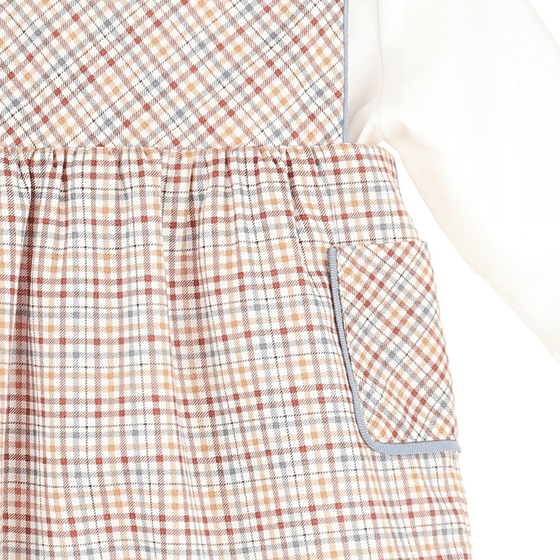 Maple Checks Shortall Set - Magnolia BabyShortall