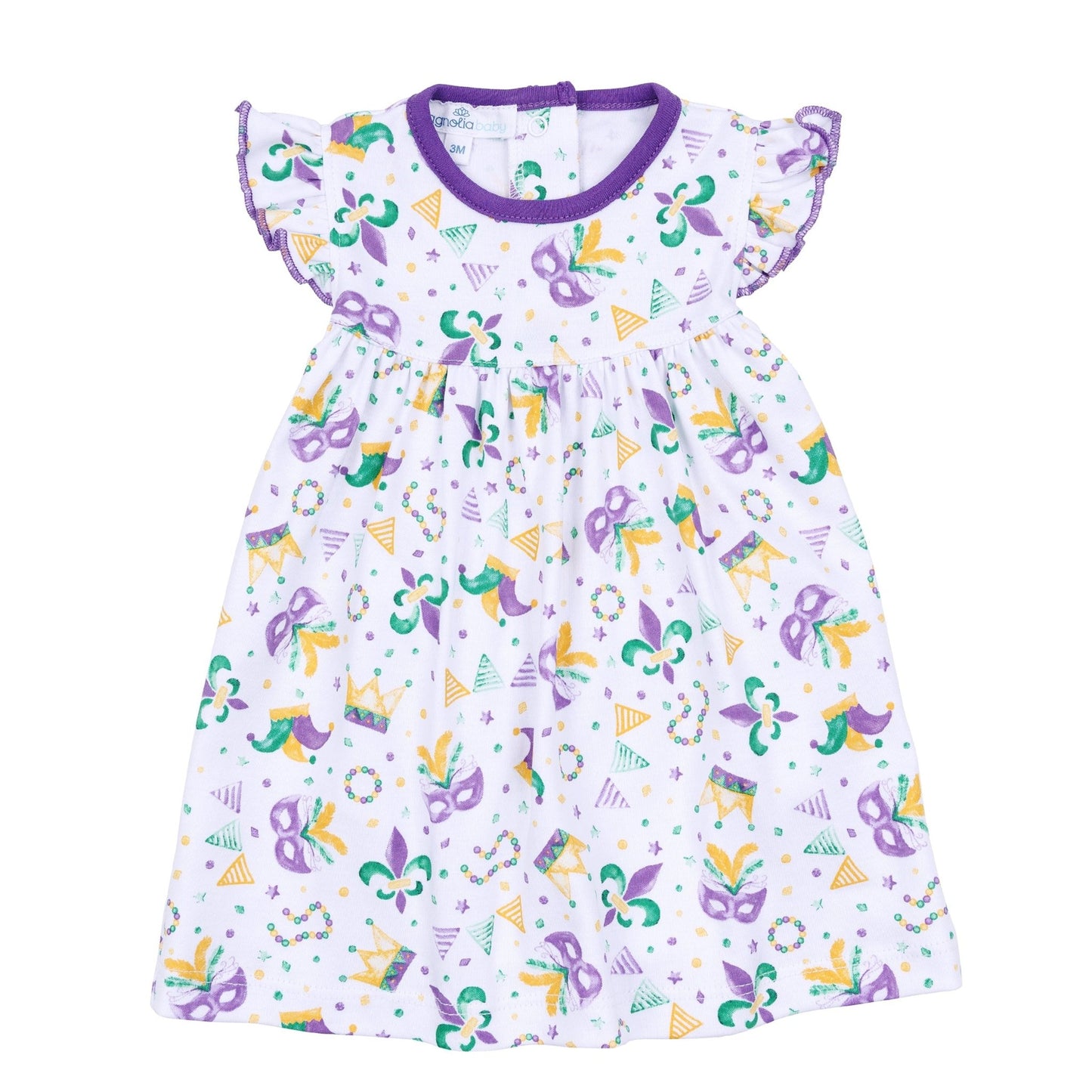 Mardi Gras Munchkins Dress - Magnolia BabyDress