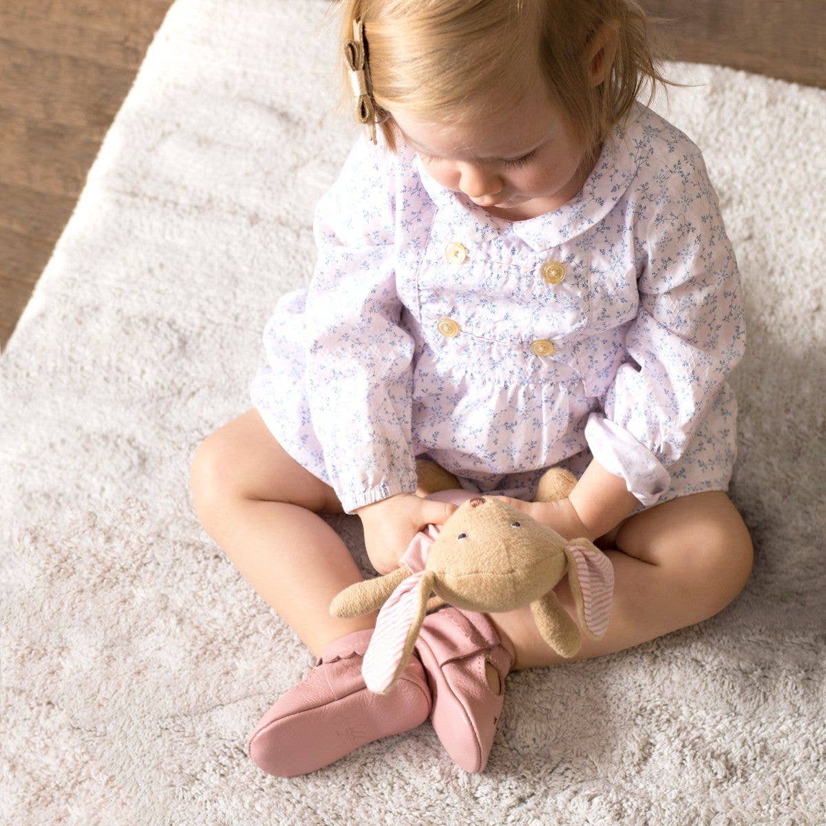 Mary Jane Baby Shoe - Blush Pink - Magnolia Babyshoes