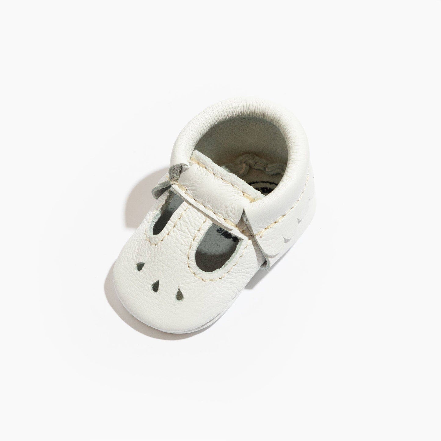Mary Jane Baby Shoe - Bright White - Magnolia Babyshoes