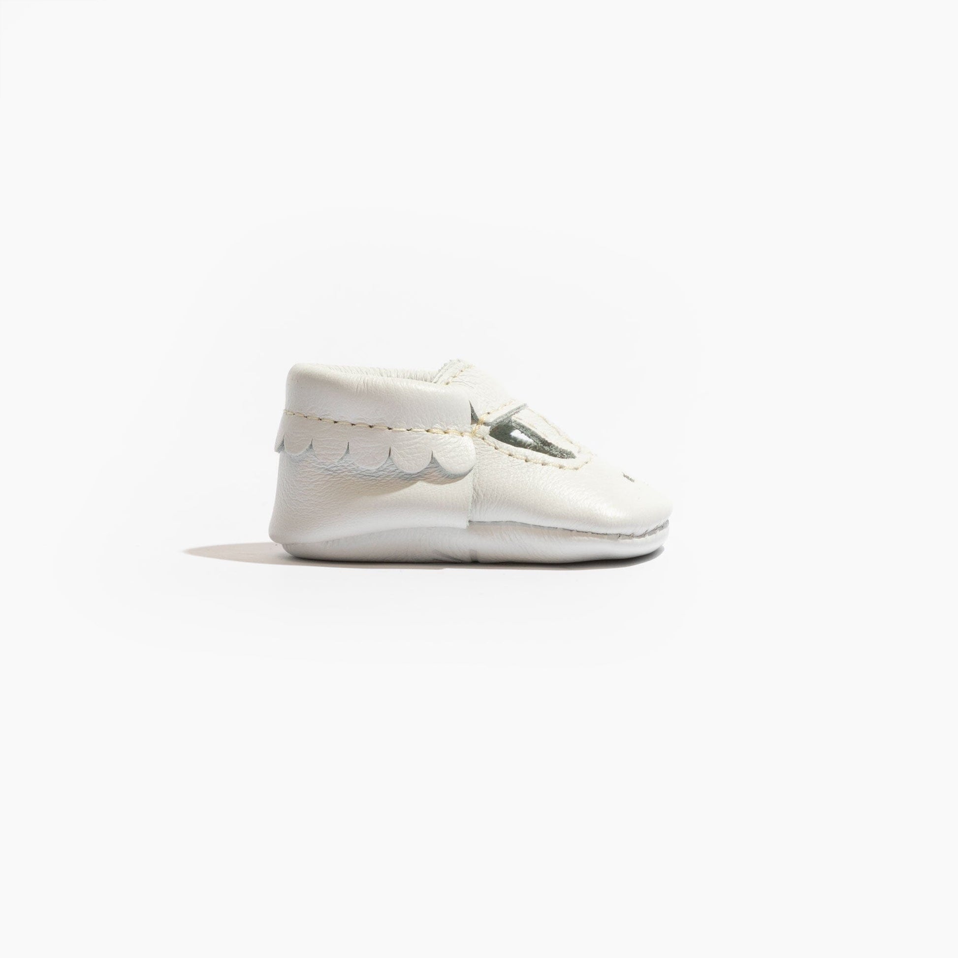 Mary Jane Baby Shoe - Bright White - Magnolia Babyshoes