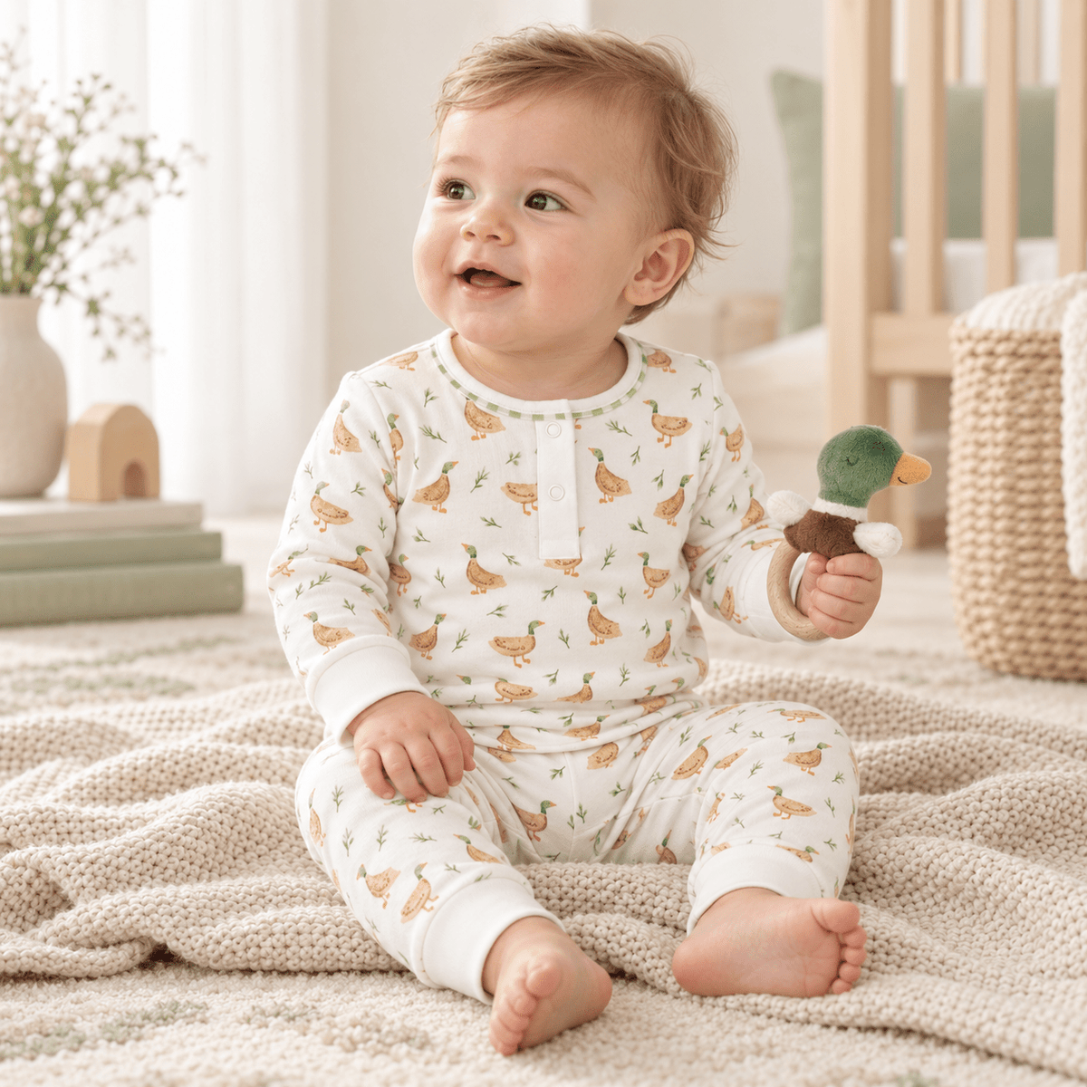Luna and Arlo_Meadowland Mallards Pant Set_2