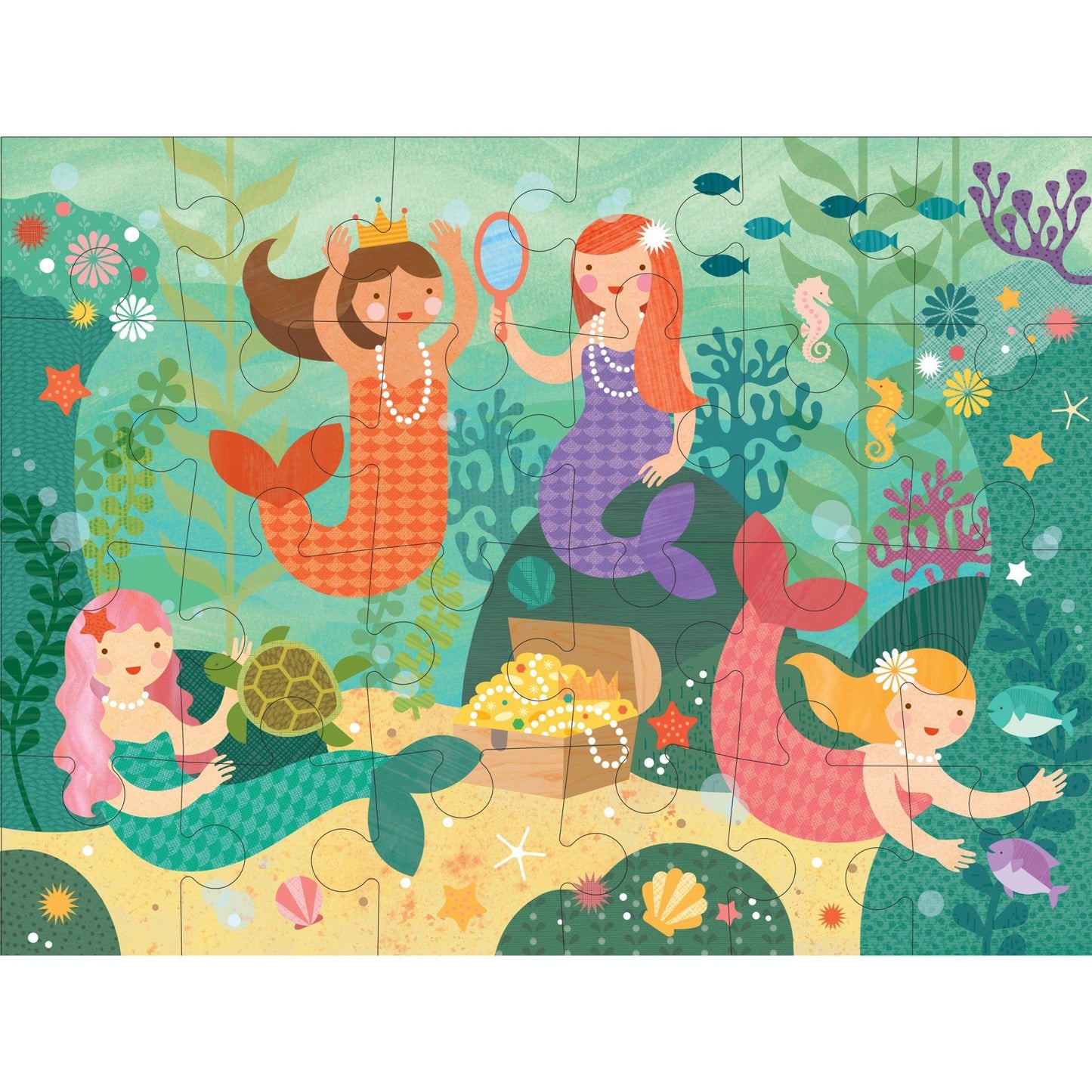 Mermaid Friends 24 - Piece Floor Puzzle - Magnolia BabyPuzzle