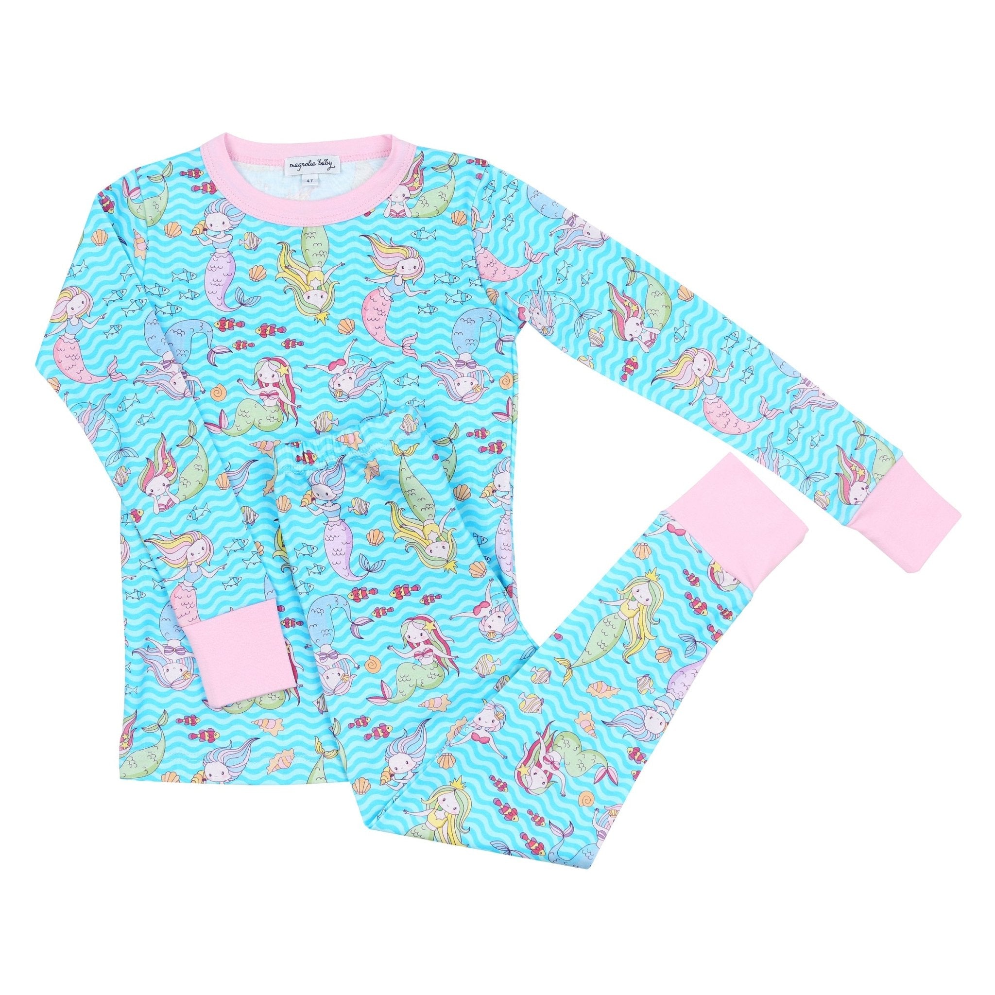 Mermazing! Long Pajamas - Magnolia BabyLong Pajamas