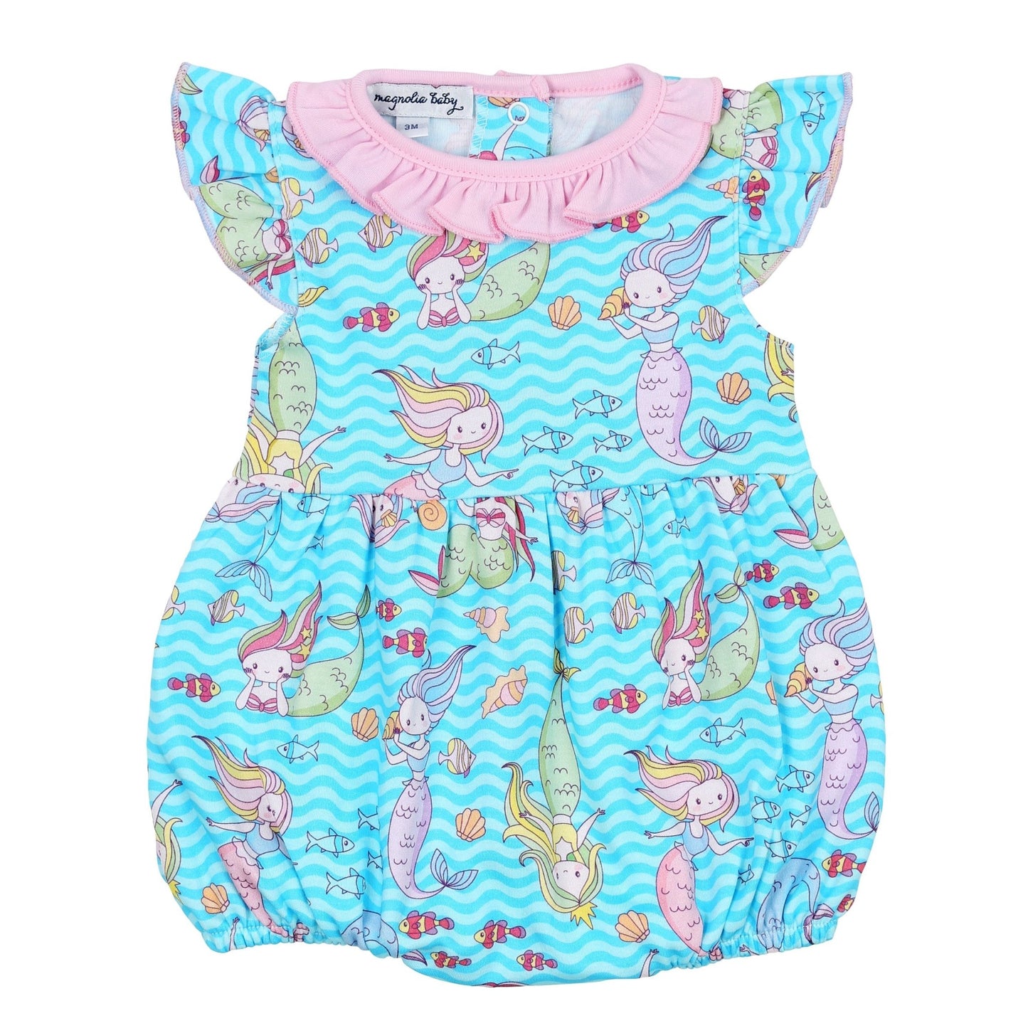 Mermazing! Print Flutters Bubble - Magnolia BabyBubble