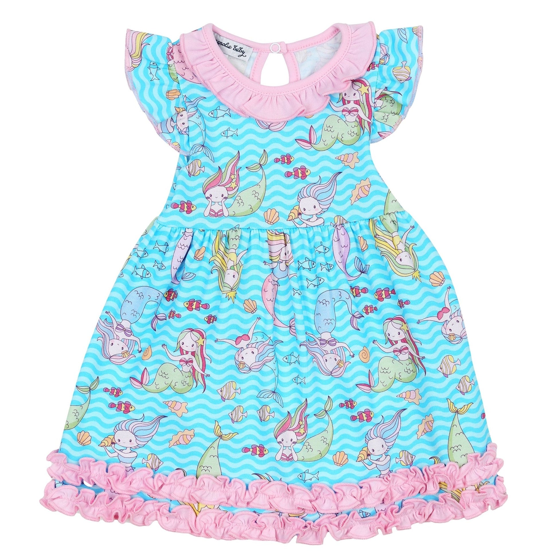 Mermazing! Print Flutters Dress - Magnolia BabyDress