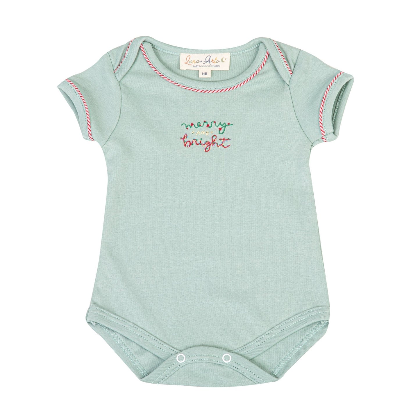 Merry and Bright Embroidered Bodysuit - Magnolia BabyBodysuit