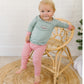 Merry and Bright Embroidered Long Pajamas - Magnolia BabyLong Pajamas
