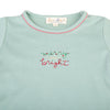 Merry and Bright Embroidered Long Pajamas - Magnolia BabyLong Pajamas