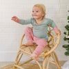 Merry and Bright Embroidered Long Pajamas - Magnolia BabyLong Pajamas