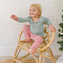  Merry and Bright Embroidered Long Pajamas - Magnolia BabyLong Pajamas