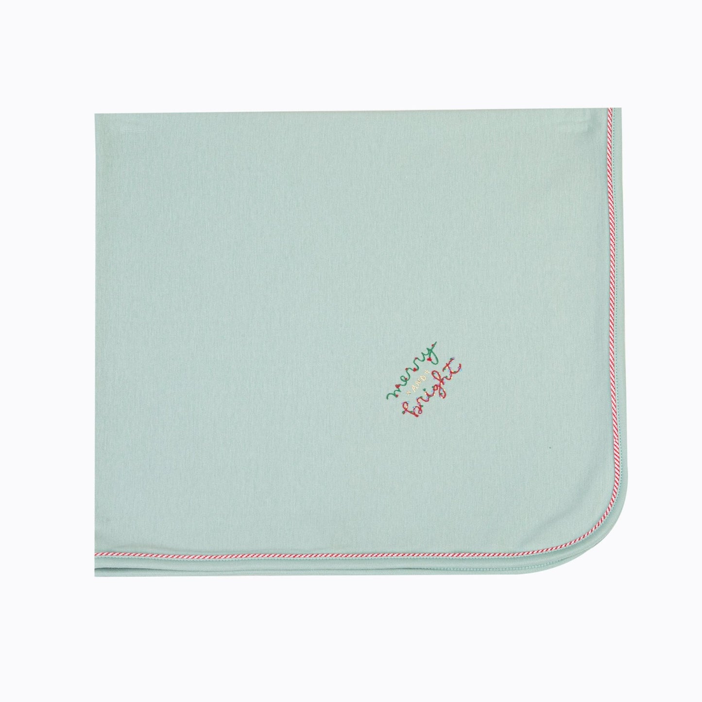 Merry and Bright Embroidered Receving Blanket - Luna and Arlo - Magnolia BabyReceiving Blanket