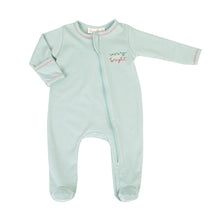  Merry and Bright Embroidered Zip Footie - Luna and Arlo - Magnolia BabyFootie