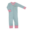 Merry and Bright Embroidered Zip Pajamas by Luna and Arlo - Magnolia BabyZipper Pajamas