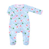 Merry Unicorn Print Ruffle Footie - Magnolia BabyFootie