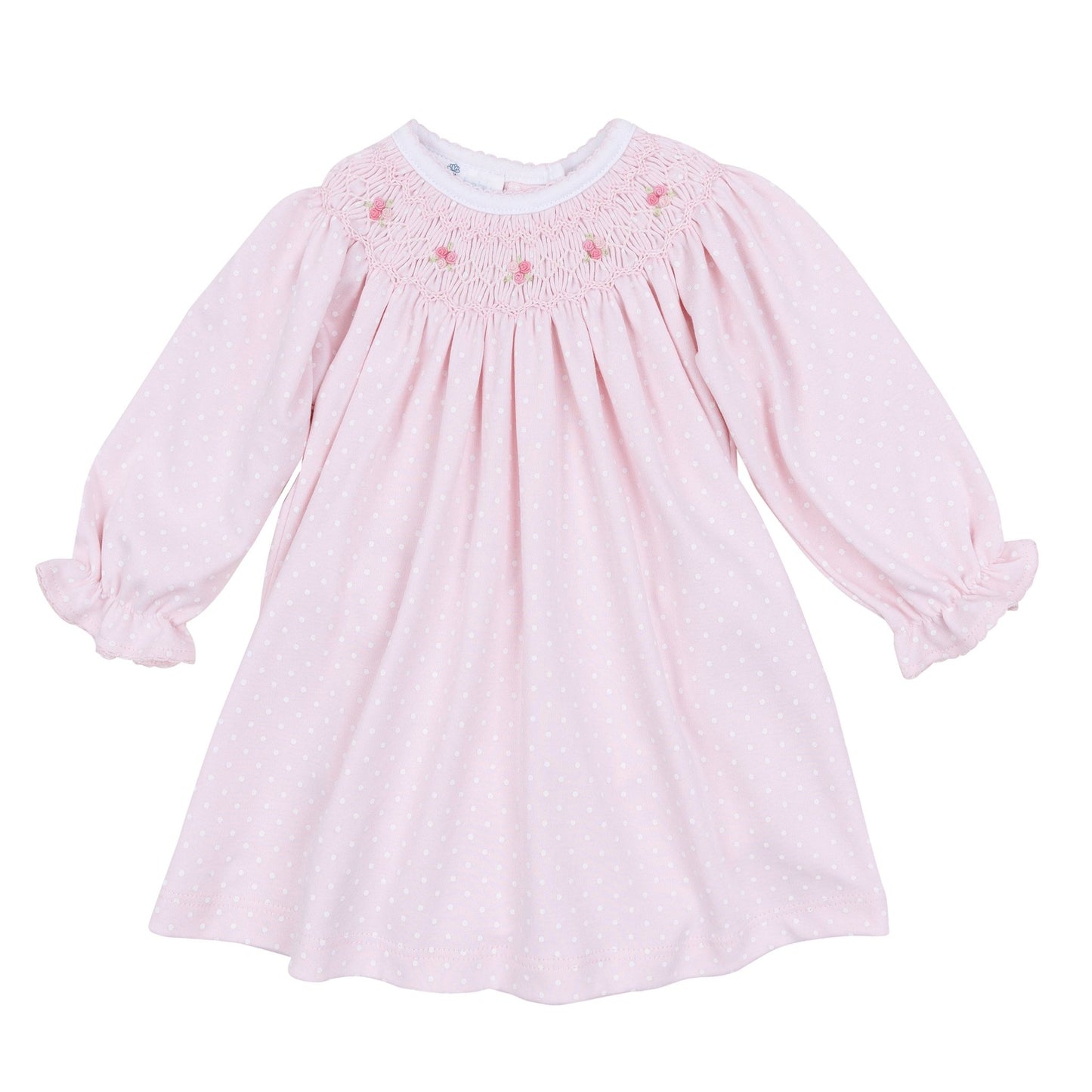 Mia's Classics Bishop Long Sleeve Dress - Pink - Magnolia BabyDress