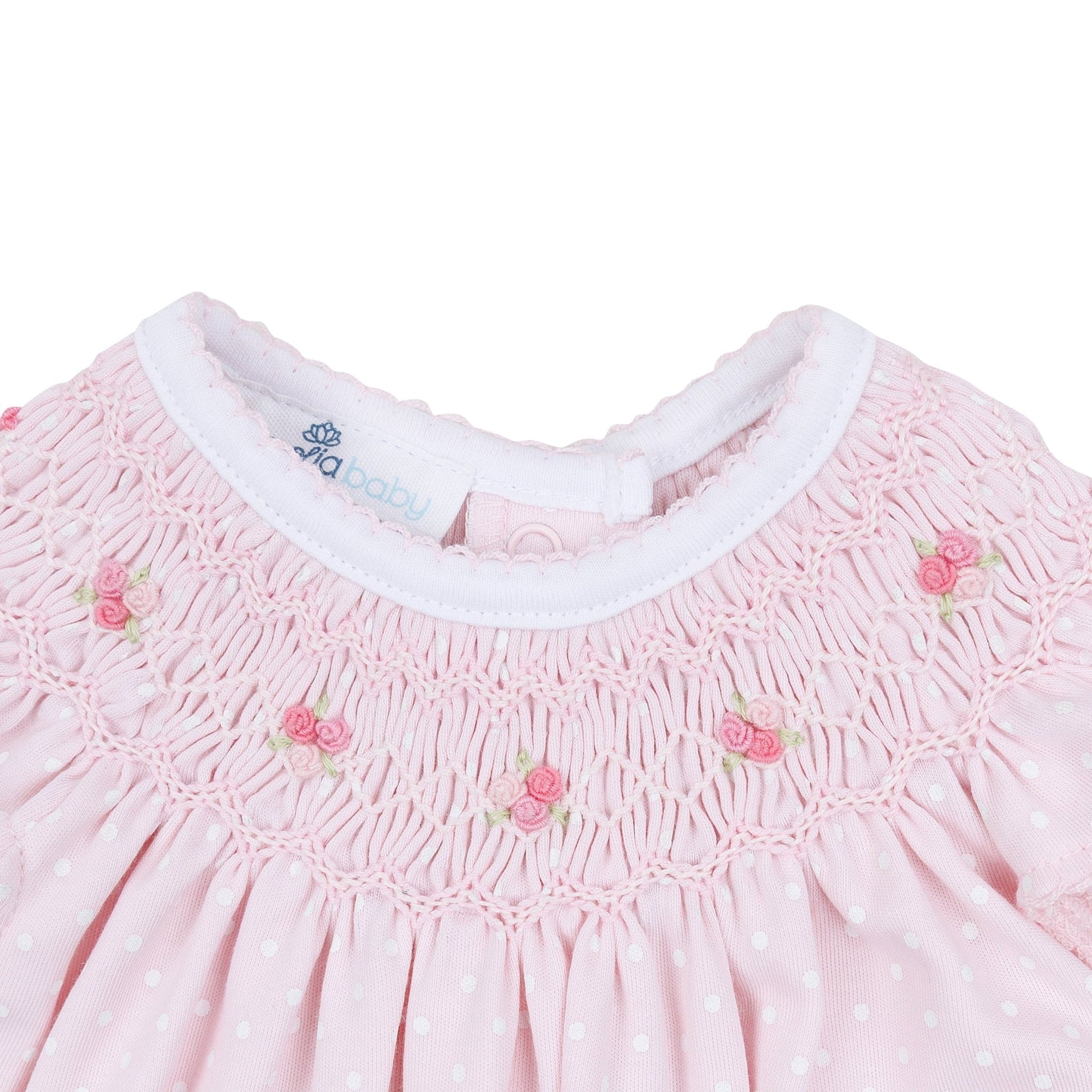 Mia's Classics Bishop Long Sleeve Dress - Pink - Magnolia BabyDress
