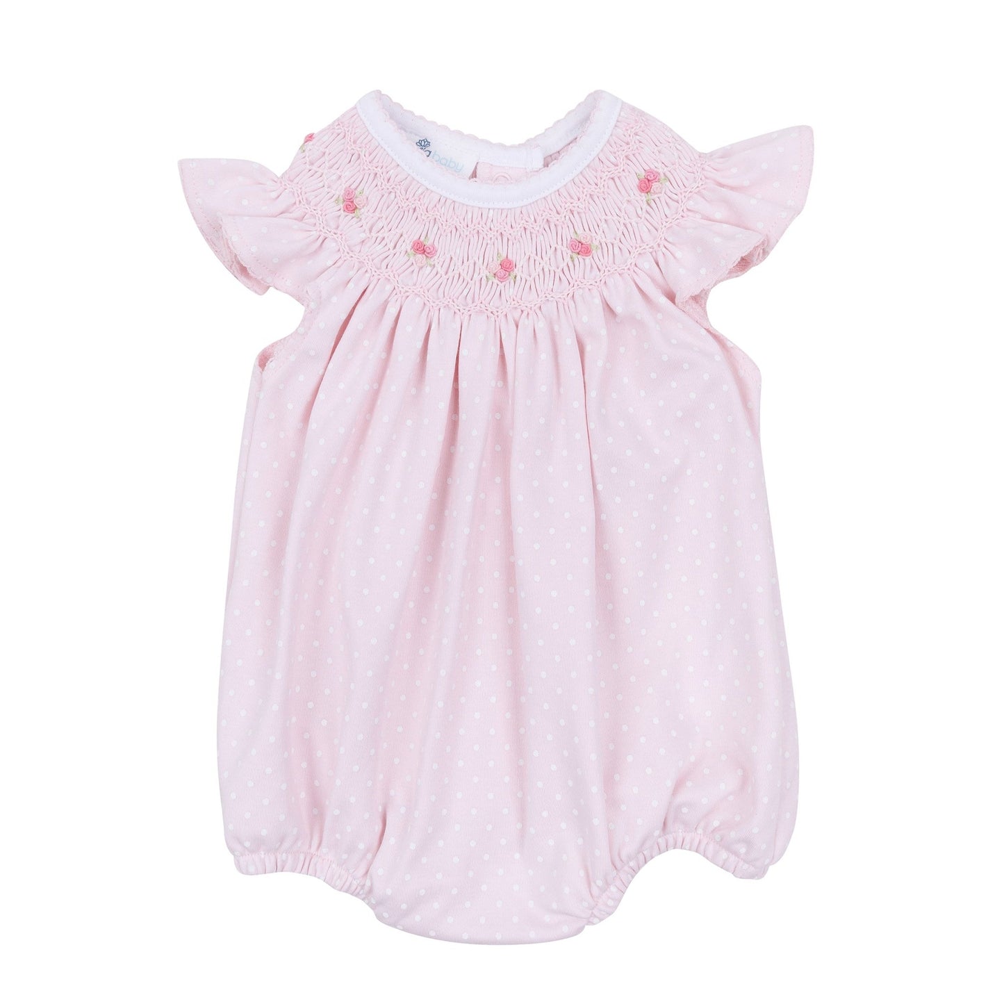 Mia's Classics Bishop Short Sleeve Bubble - Pink - Magnolia BabyBubble