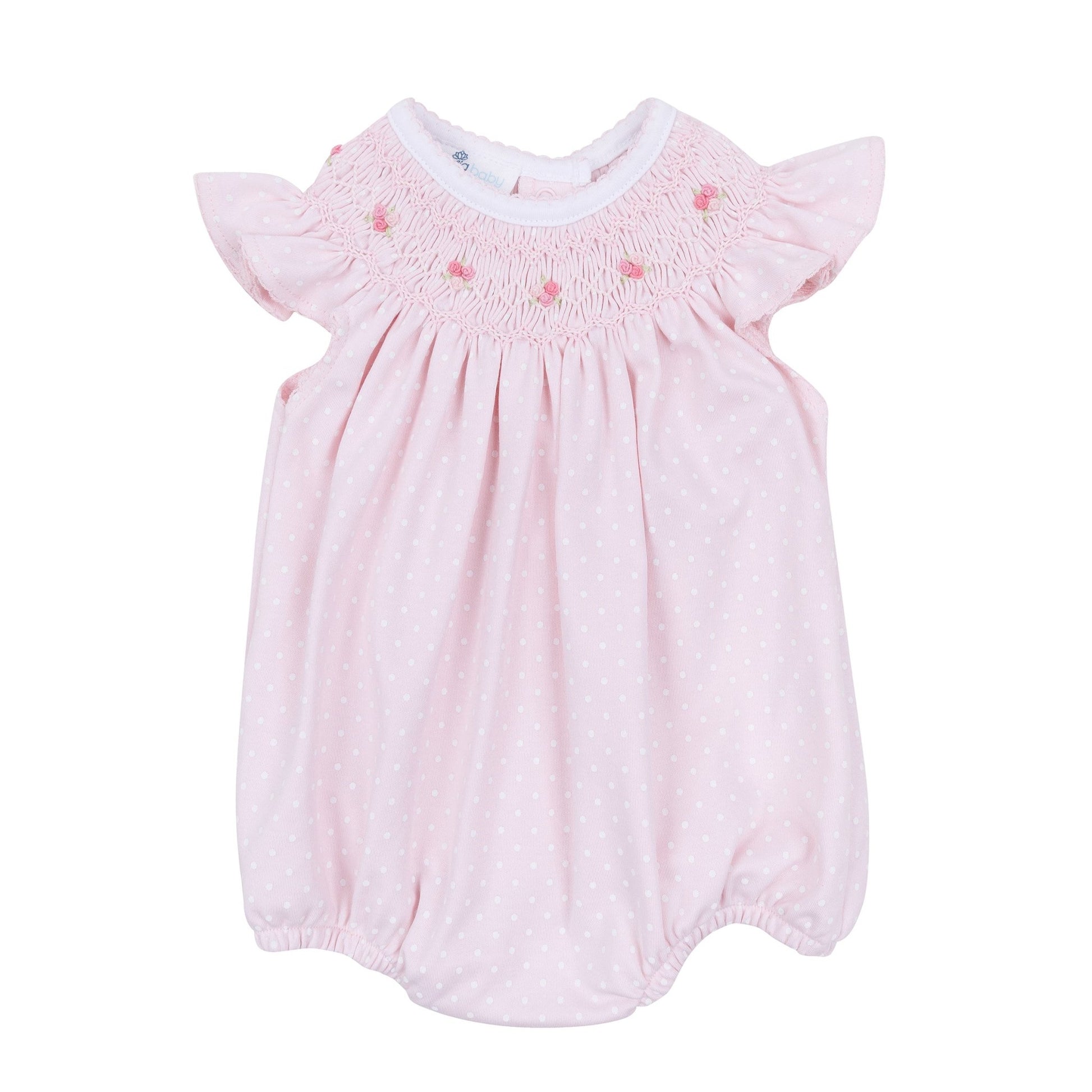 Mia's Classics Bishop Short Sleeve Bubble - Pink - Magnolia BabyBubble