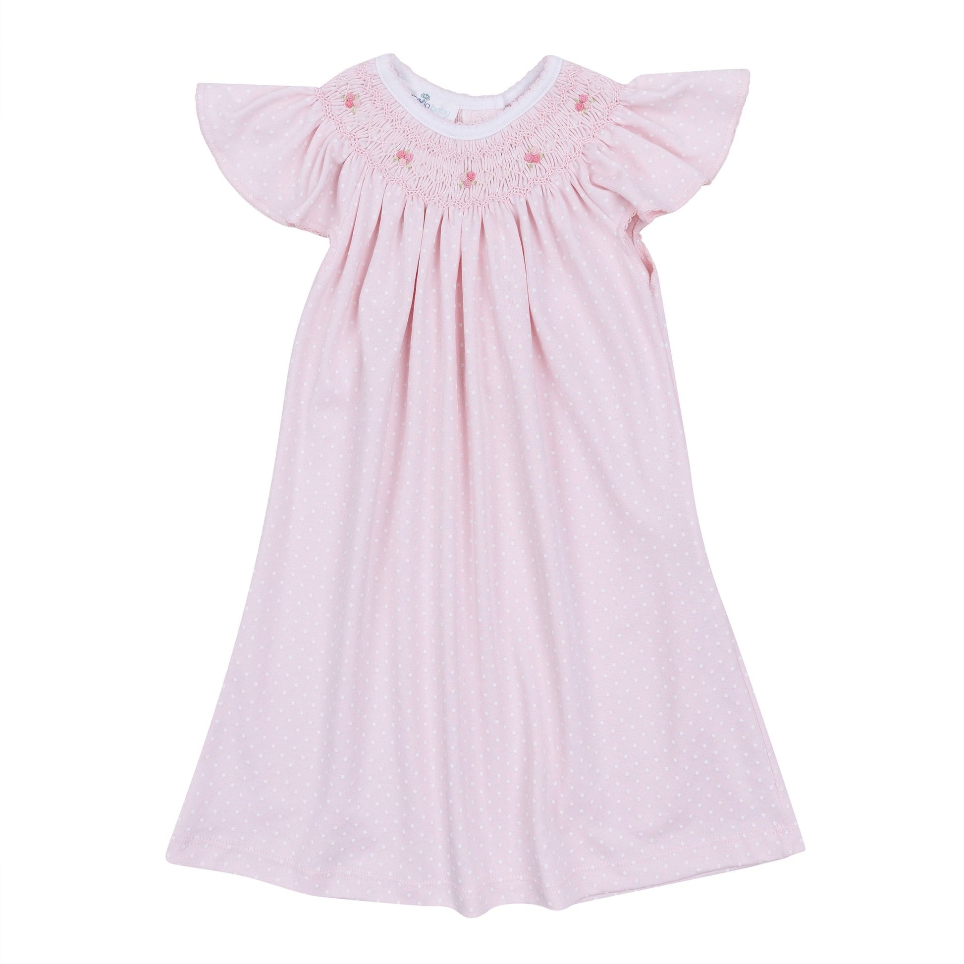Mia's Classics Bishop Short Sleeve Dress - Pink - Magnolia BabyDress