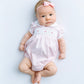 Mia's Classics Smocked Short Sleeve Bubble - Pink - Magnolia BabyBubble