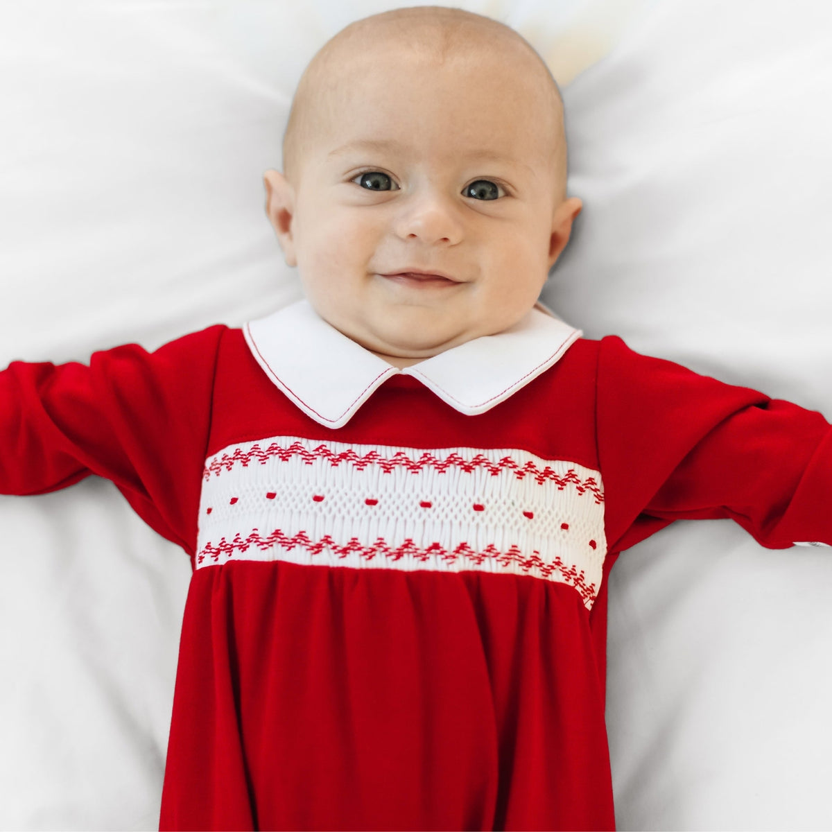 Magnolia Baby_Miles Smocked Footie_1