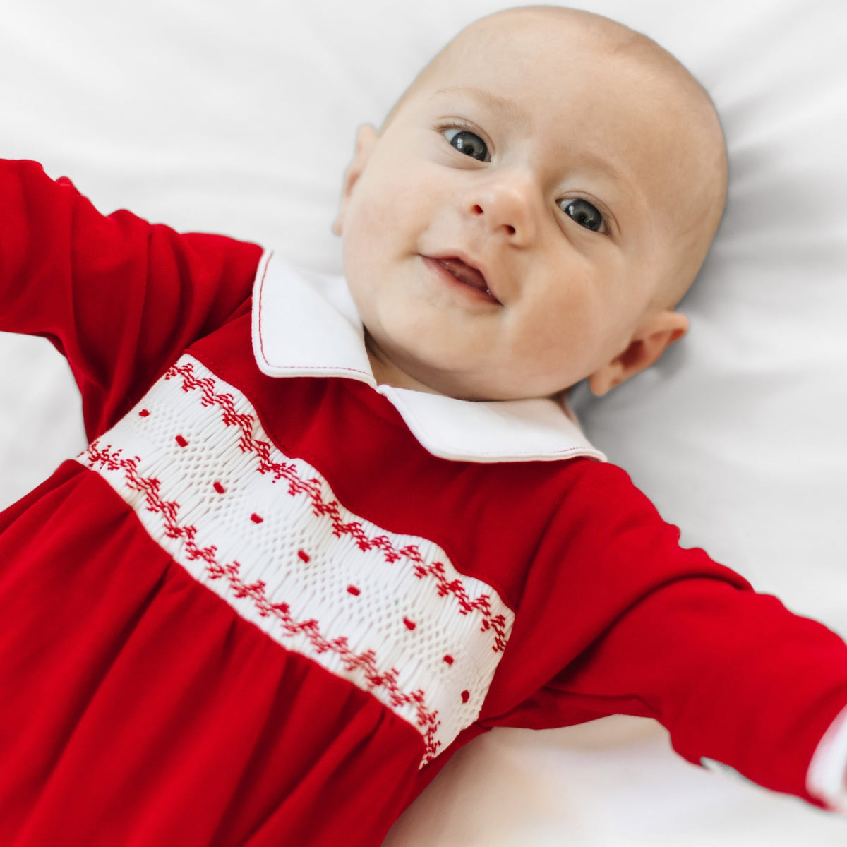 Magnolia Baby_Miles Smocked Footie_4