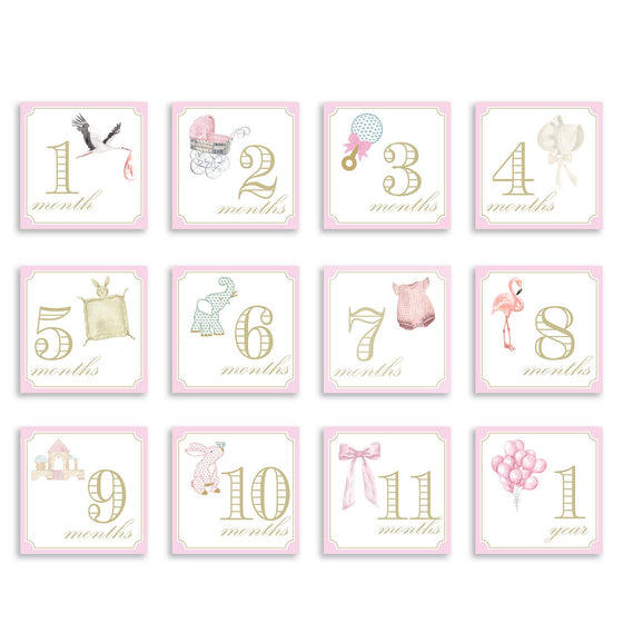 Milestone Cards - Classic Girl - Magnolia BabyStationery