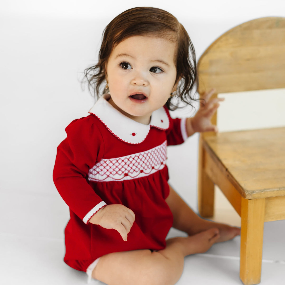 Magnolia Baby_Millie Smocked Long Sleeve Bubble_2