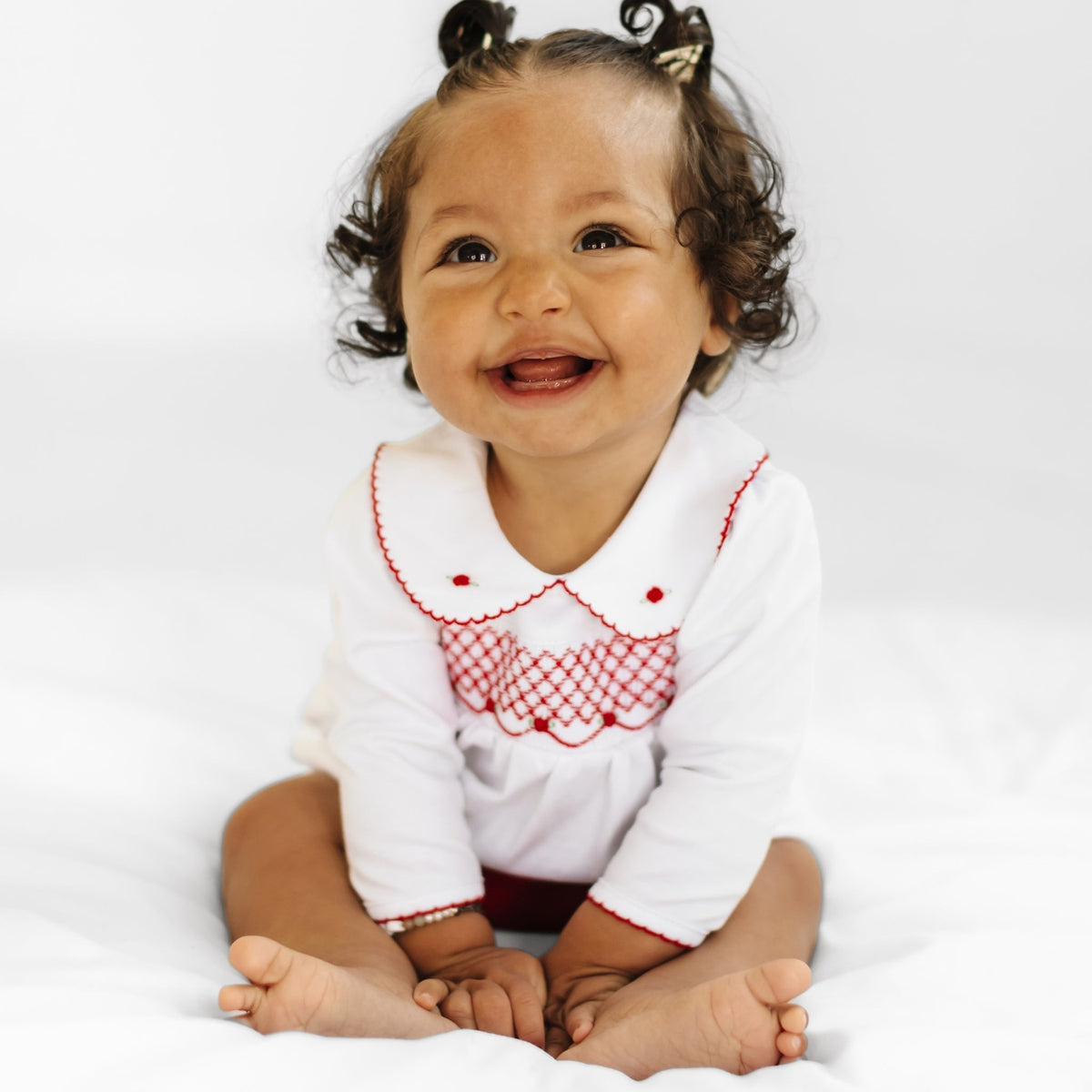 Magnolia Baby_Millie Smocked Ruffle Long Sleeve Diaper Cover Set_5