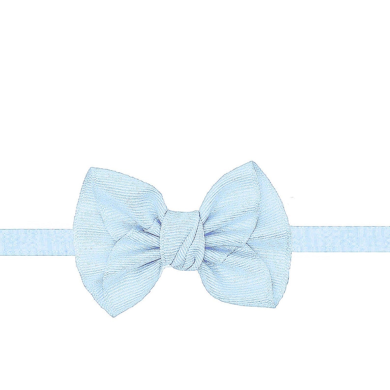Mini Anne Bow Headband - Millenium Blue - Magnolia BabyHeadband
